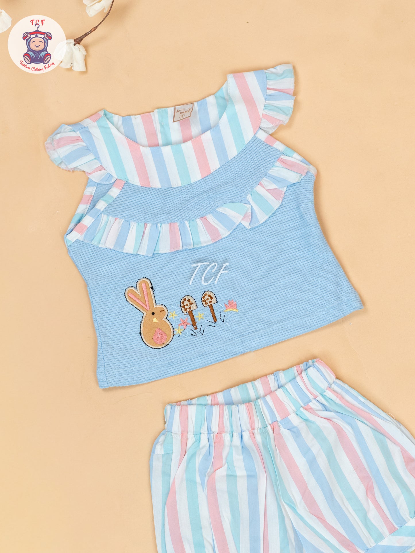 Light Blue - Top & Shorts