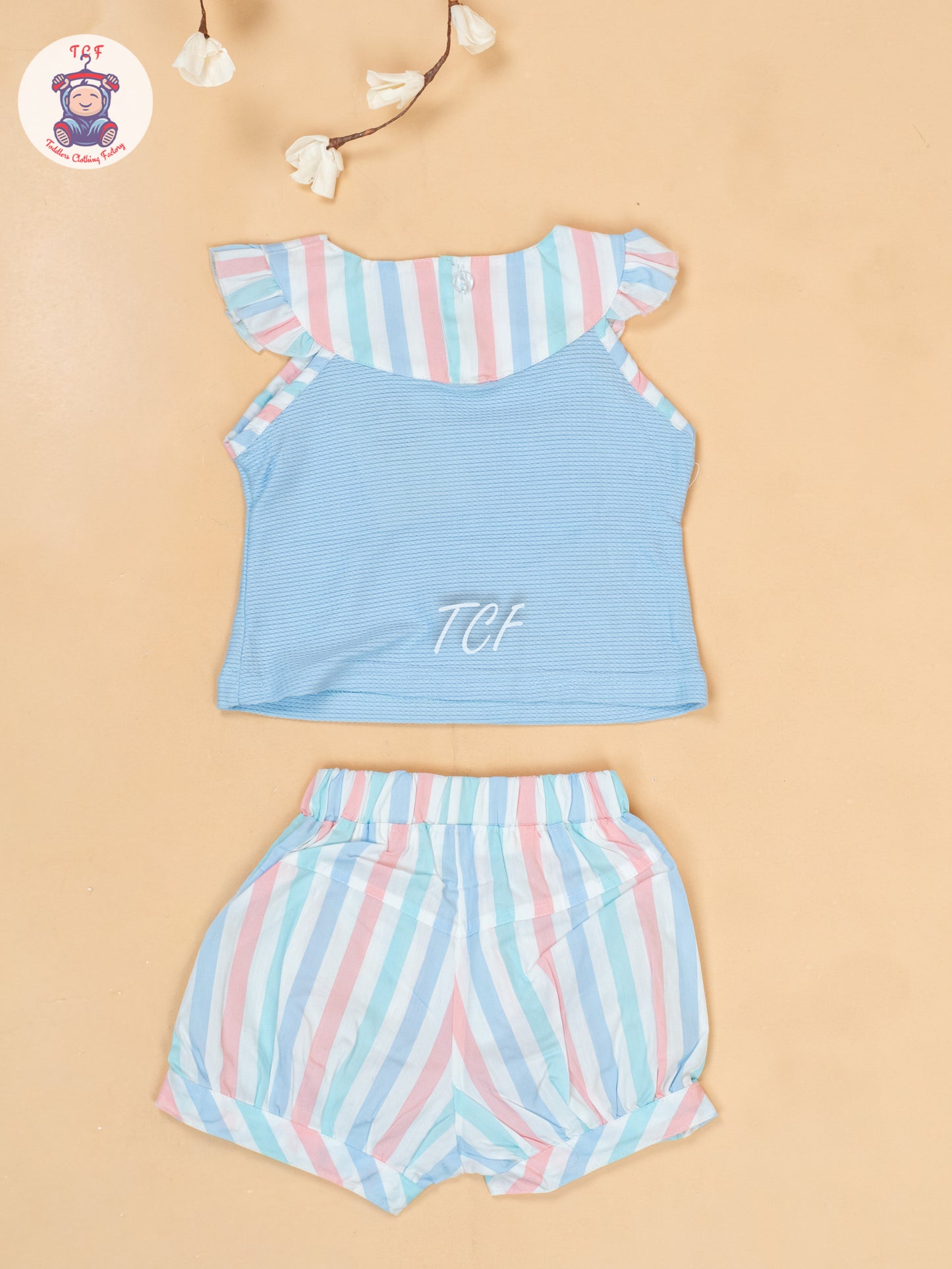 Light Blue - Top & Shorts