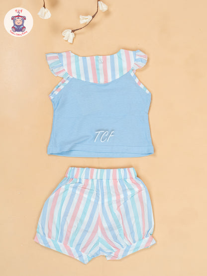 Light Blue - Top & Shorts