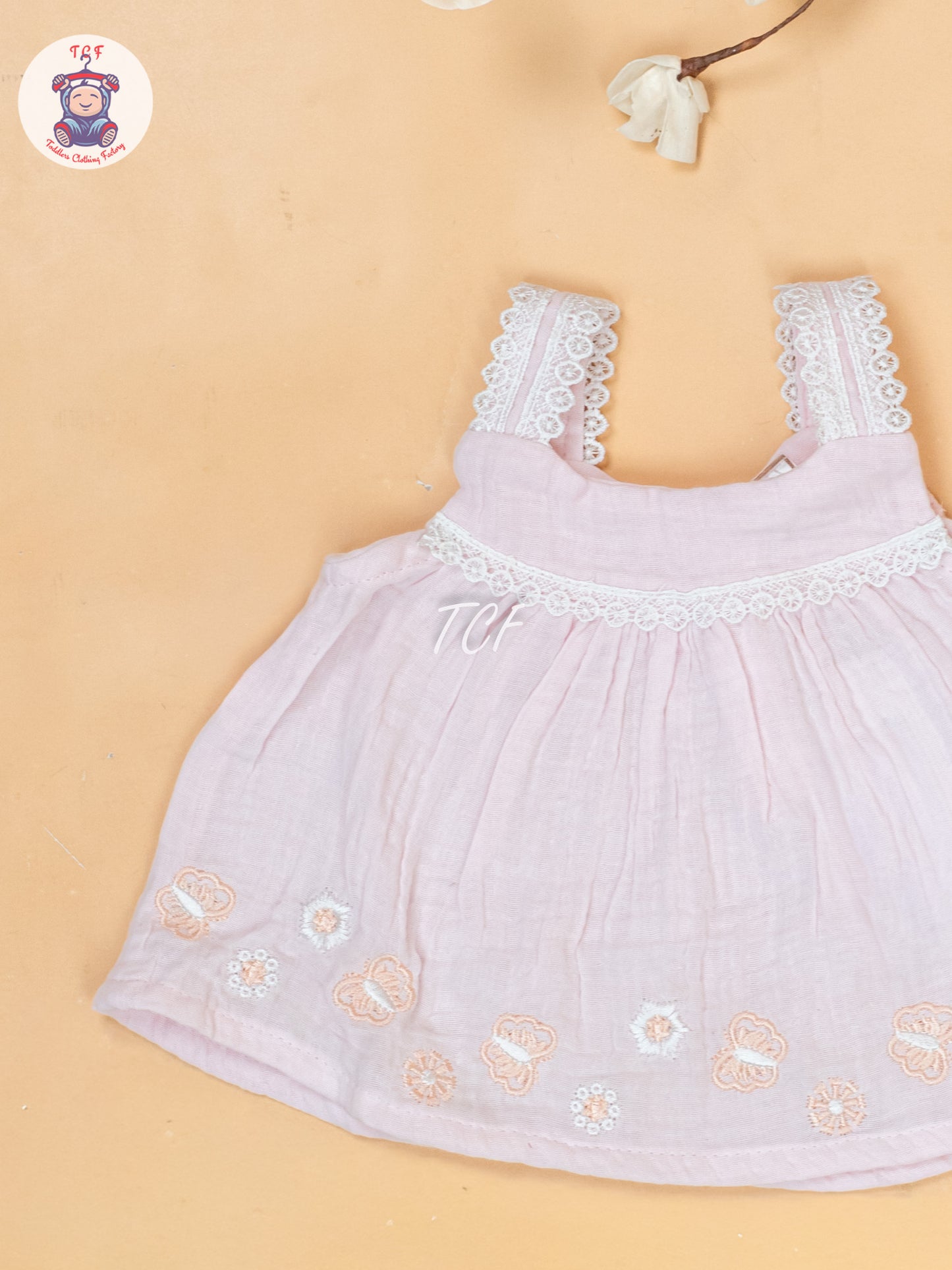 Baby Pink & White - Top & Shorts