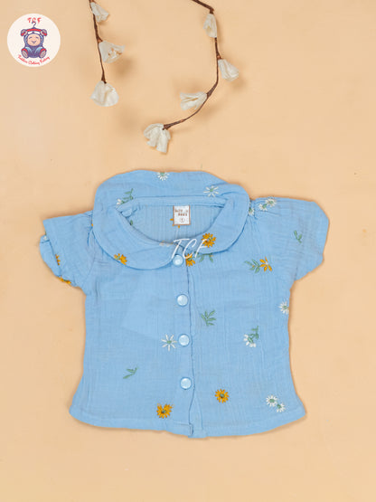 Sky Blue - Top & Shorts