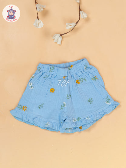 Sky Blue - Top & Shorts