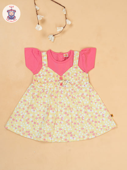 Pink & Yellow - Cotton Frock