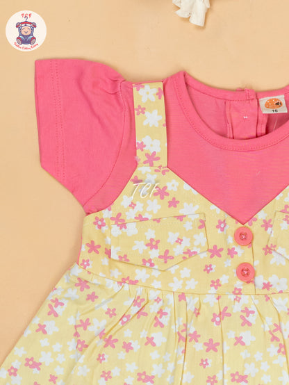 Pink & Yellow - Cotton Frock