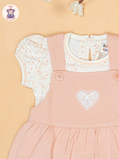 Peach & Cream -  Cotton Frock