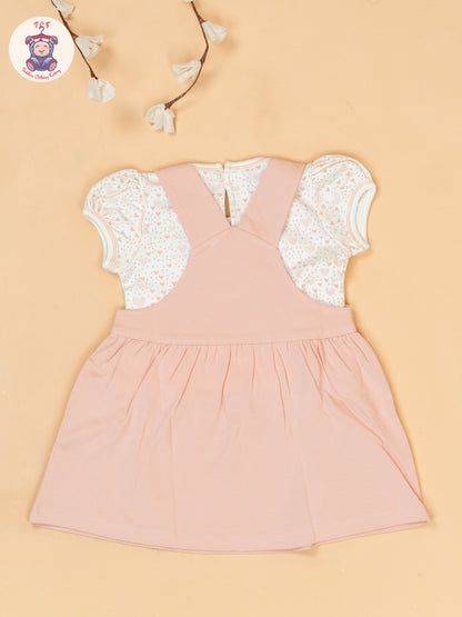Peach & Cream -  Cotton Frock