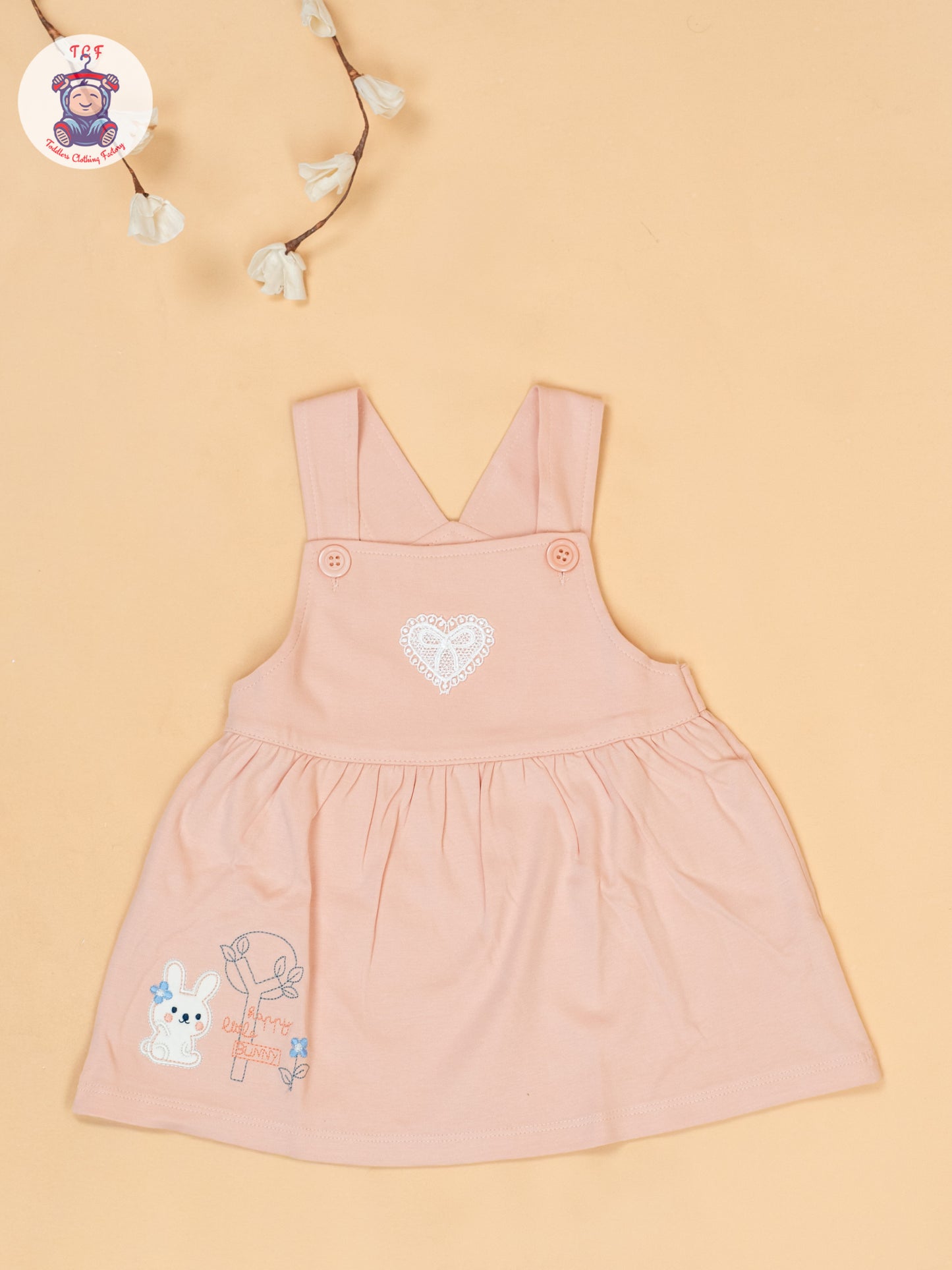 Peach & Cream -  Cotton Frock