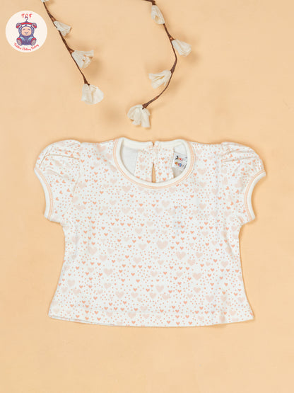 Peach & Cream -  Cotton Frock