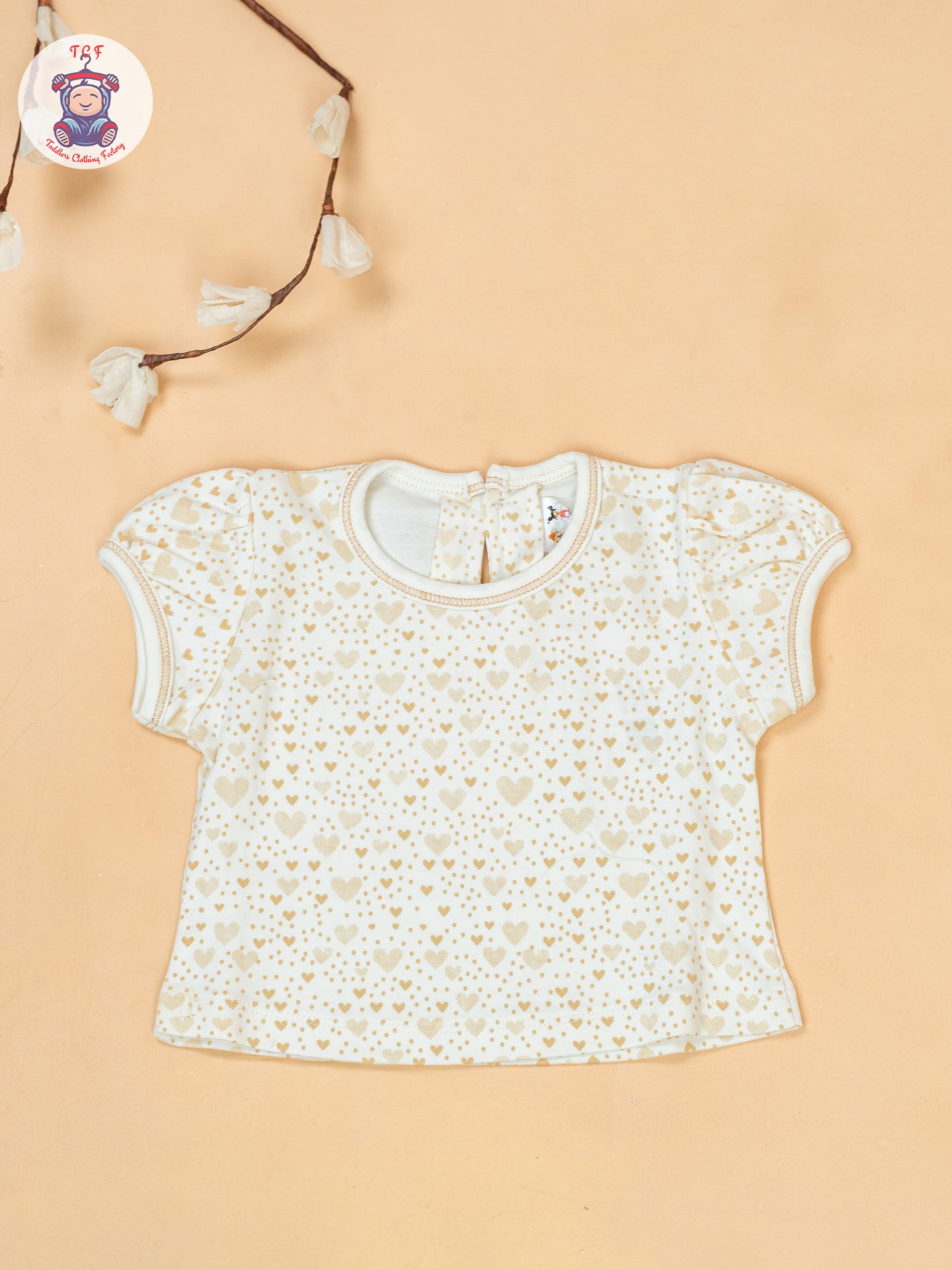 Light Yellow & Cream - Cotton Frock