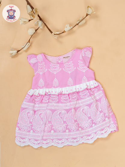 Pink & White - Cotton Frock