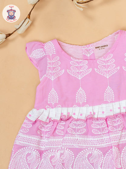 Pink & White - Cotton Frock