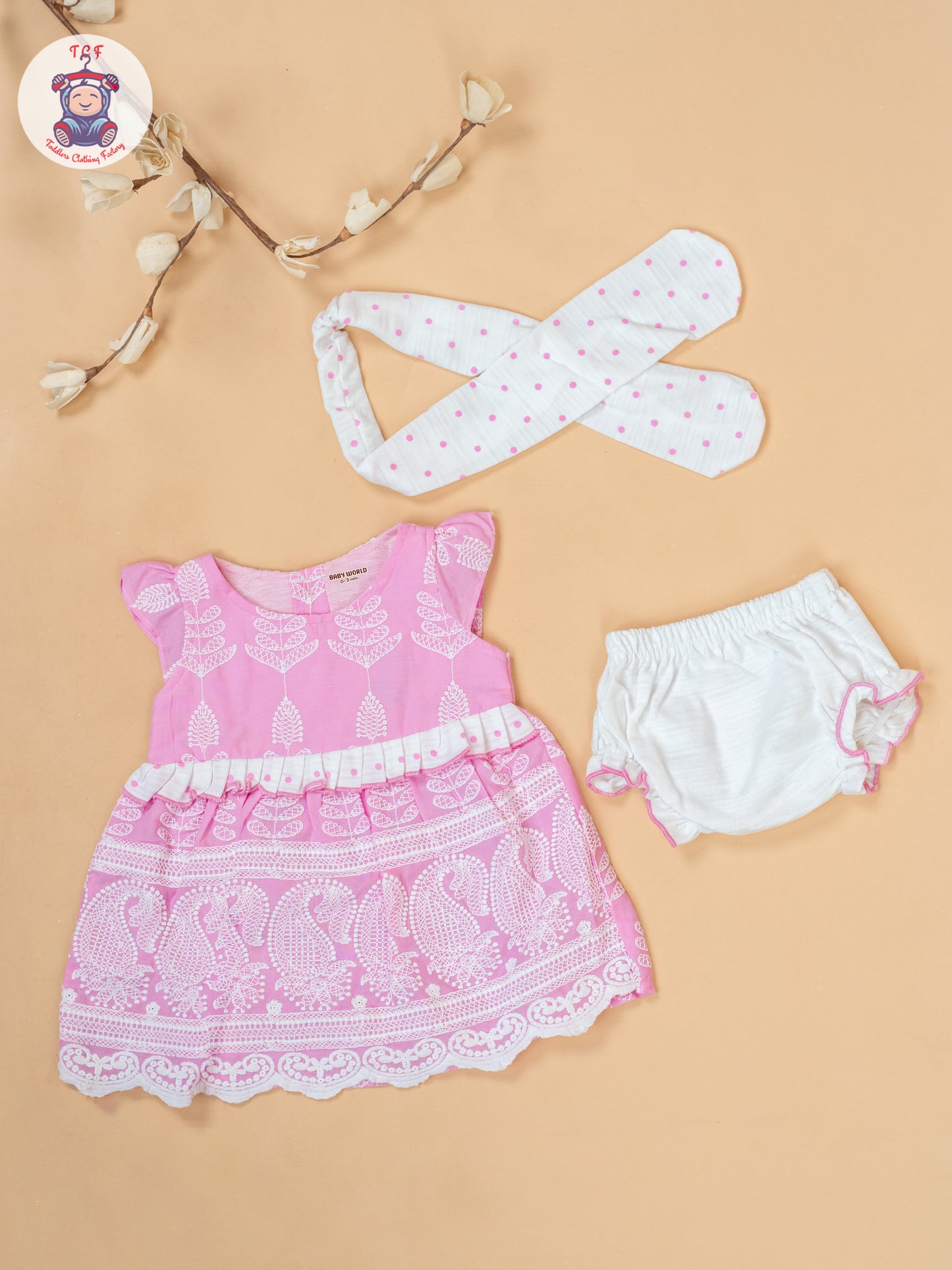 Pink & White - Cotton Frock