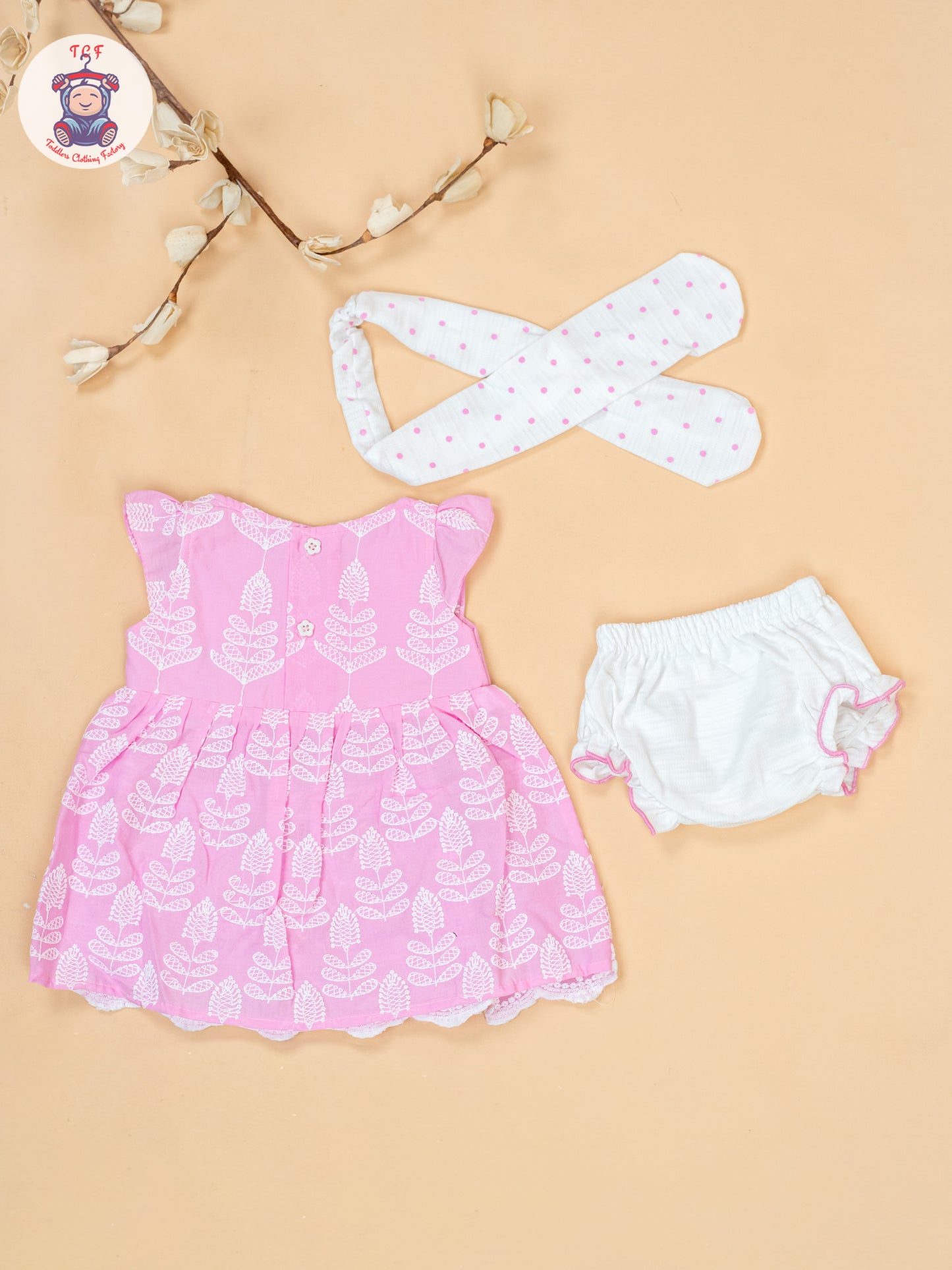 Pink & White - Cotton Frock