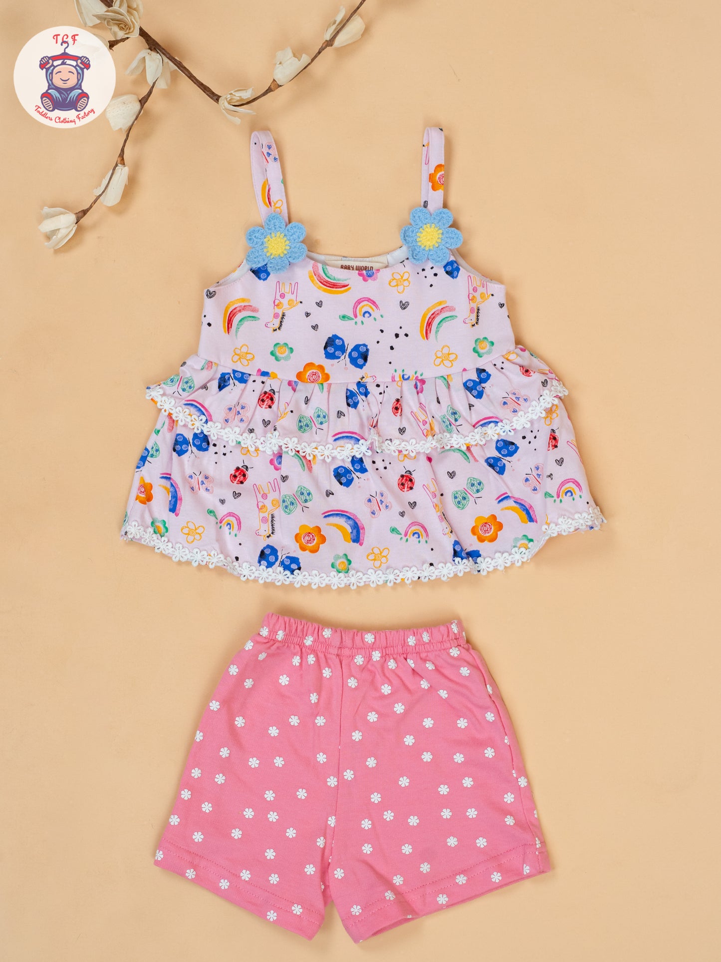 Baby Pink - Top & Shorts