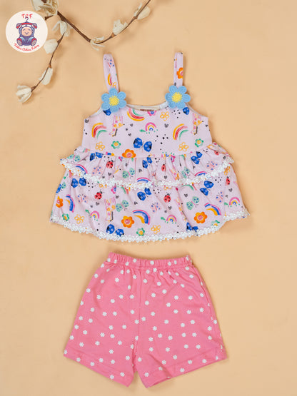 Baby Pink - Top & Shorts