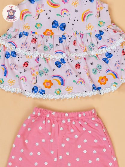 Baby Pink - Top & Shorts