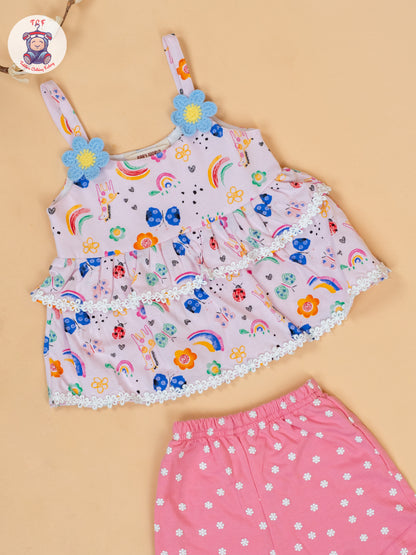Baby Pink - Top & Shorts