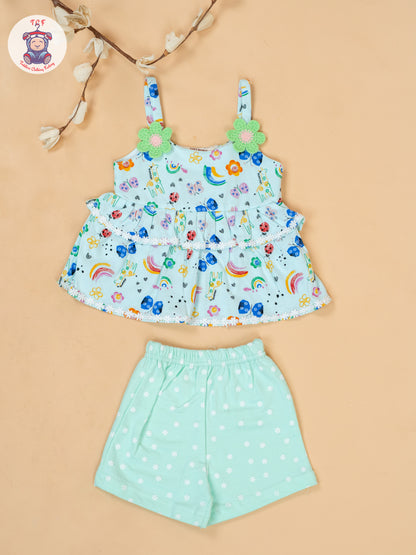 Light Green - Top & Shorts