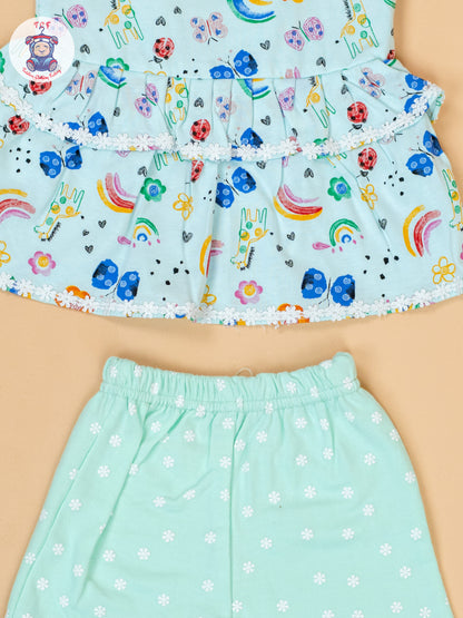 Light Green - Top & Shorts