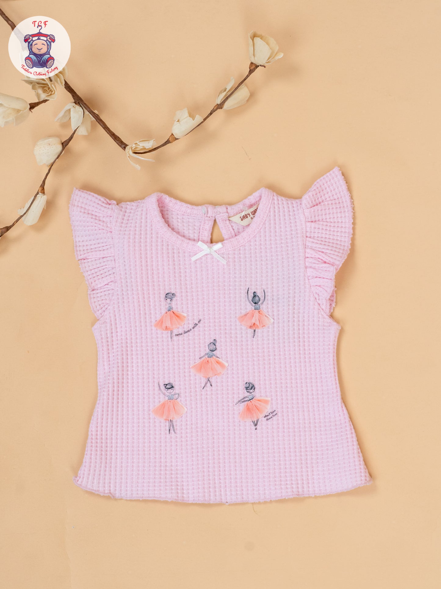 Baby Pink & White - Top & Shorts