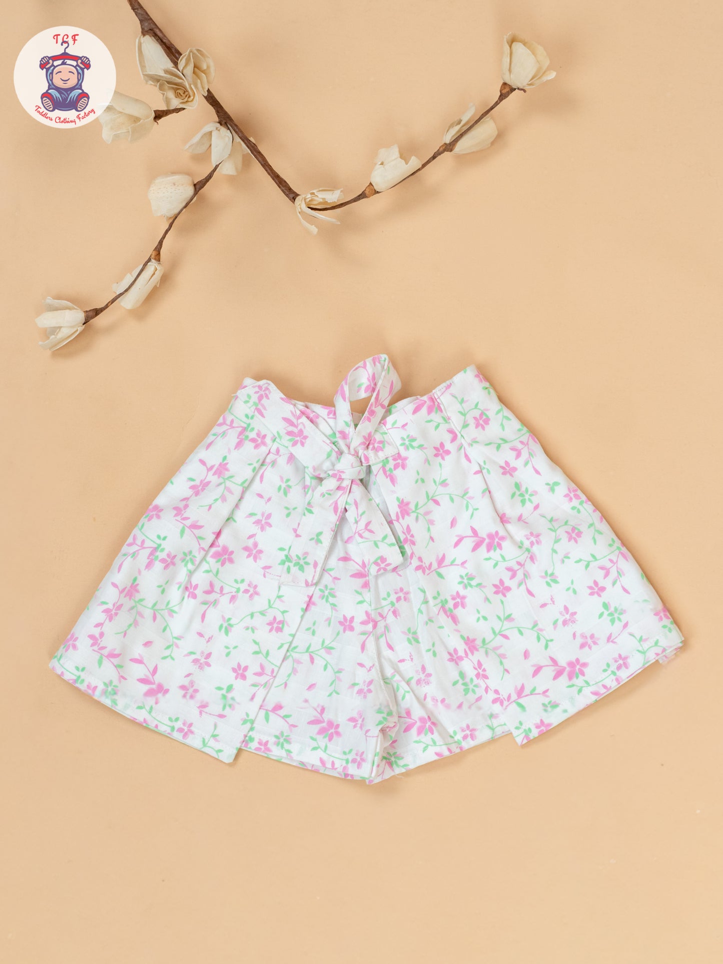 Baby Pink & White - Top & Shorts