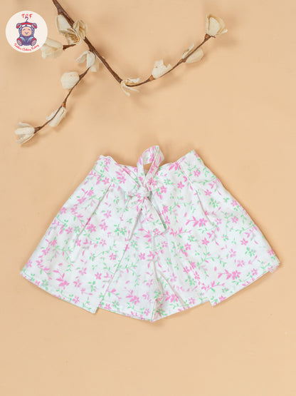 Baby Pink & White - Top & Shorts