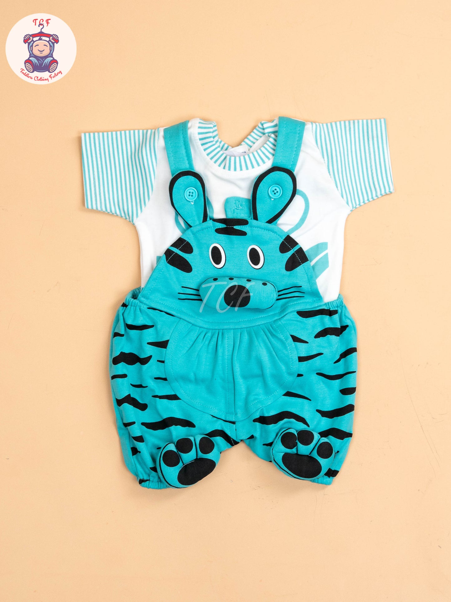 Light Green & White - Cat Jumpsuits