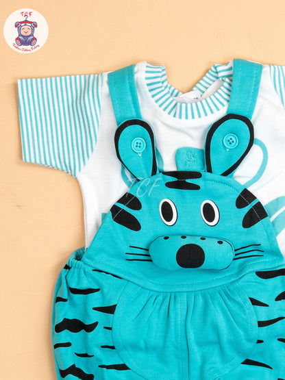 Light Green & White - Cat Jumpsuits