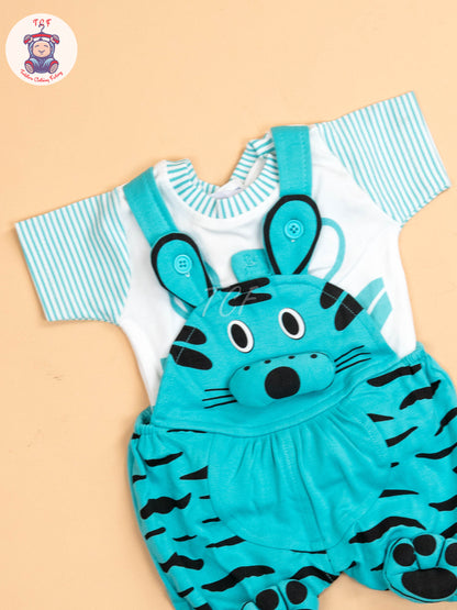 Light Green & White - Cat Jumpsuits