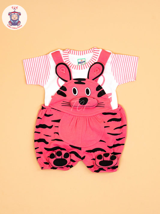 Light Pink & White - Cat Jumpsuits