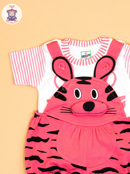 Light Pink & White - Cat Jumpsuits