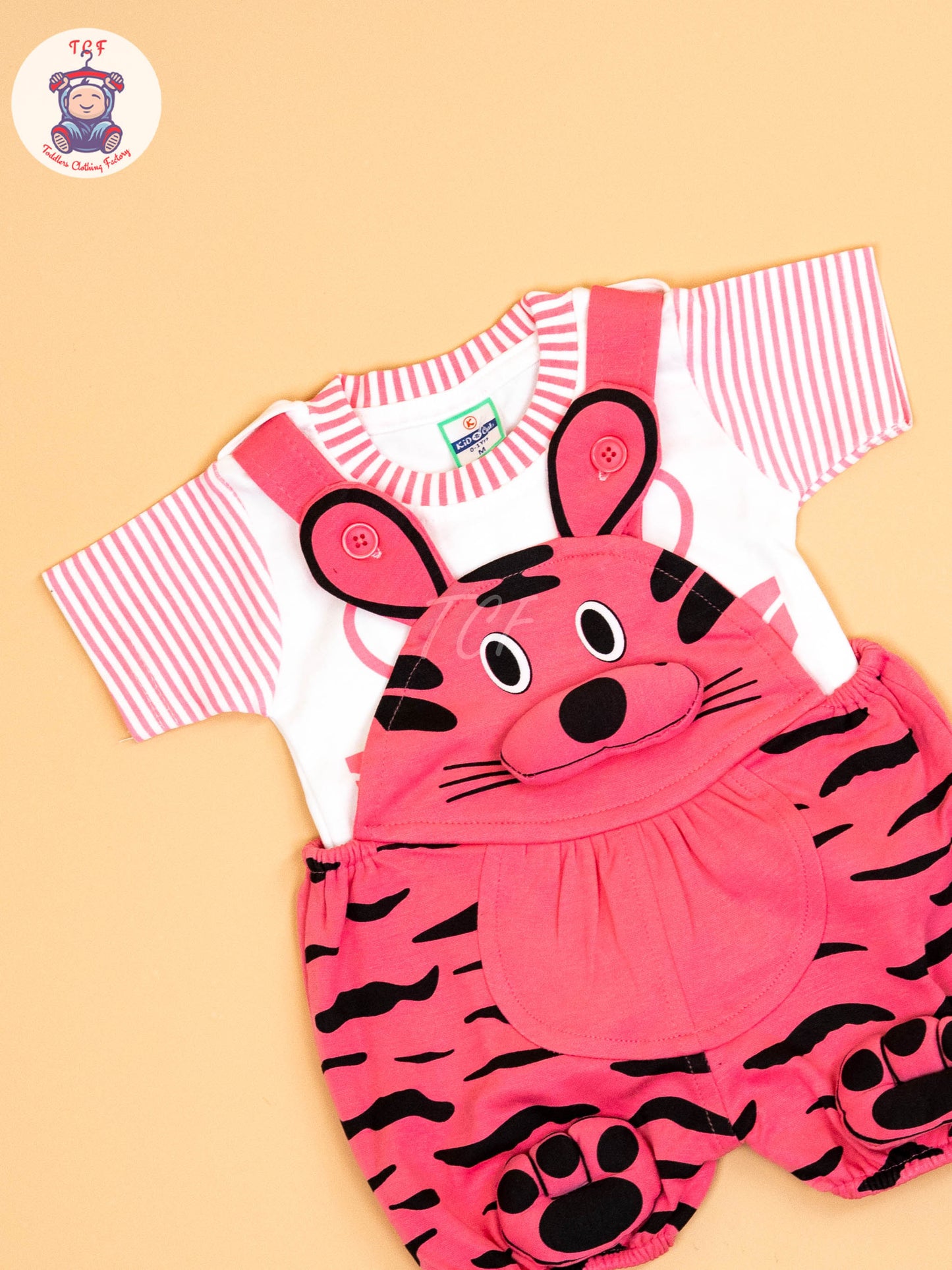 Light Pink & White - Cat Jumpsuits