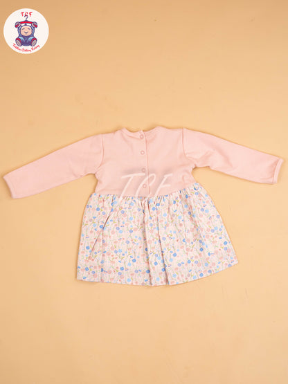 Peach  - Girls Readymade Cotton Frocks