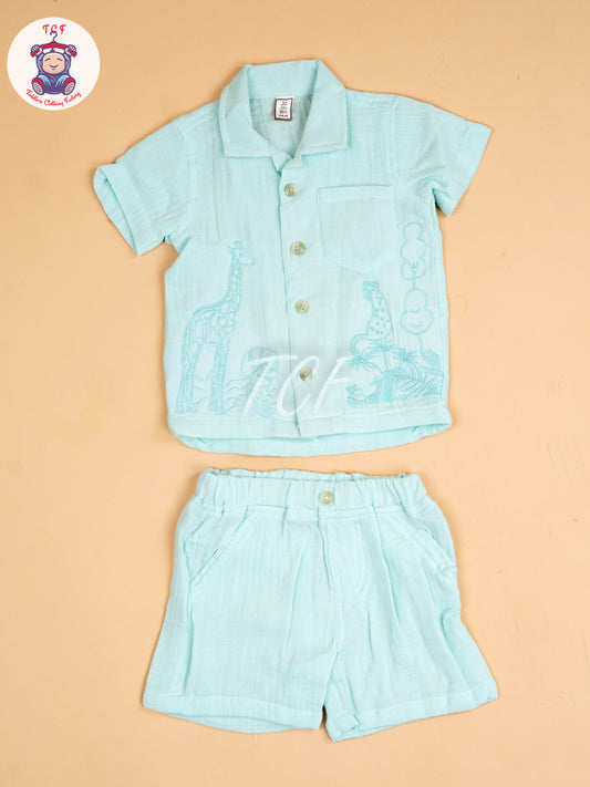 Sky Blue - Girls Co-ords Sets