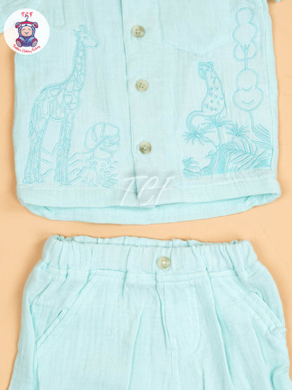 Sky Blue - Girls Co-ords Sets