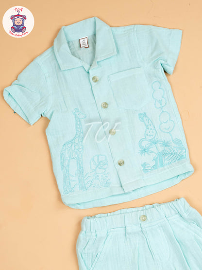 Sky Blue - Girls Co-ords Sets