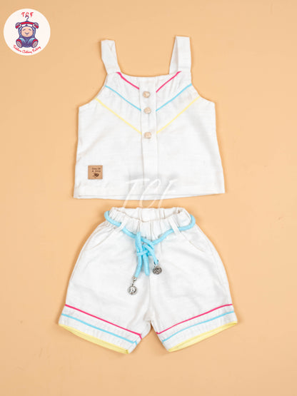 White - Girls Co-ords Sets