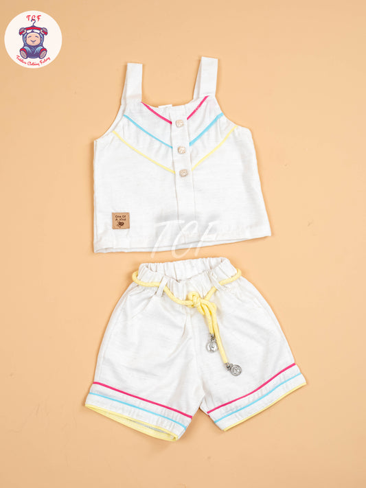 White - Girls Co-ords Sets