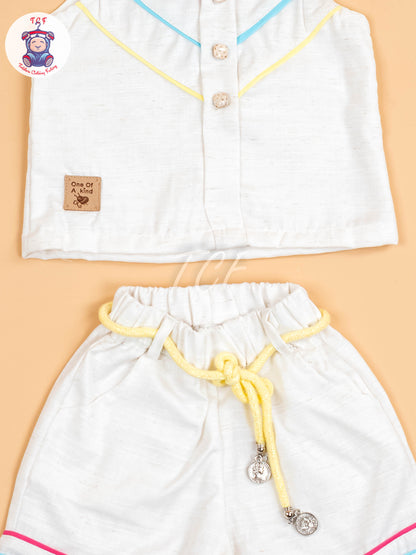 White - Girls Co-ords Sets