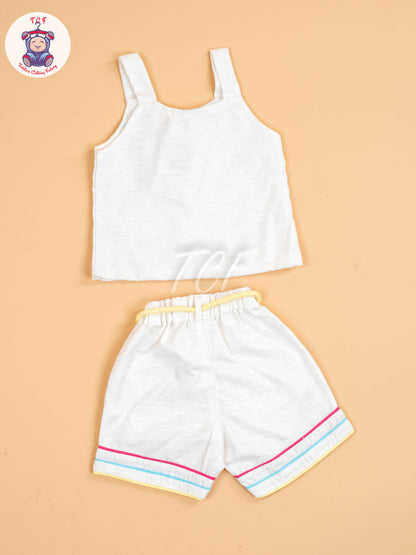 White - Girls Co-ords Sets