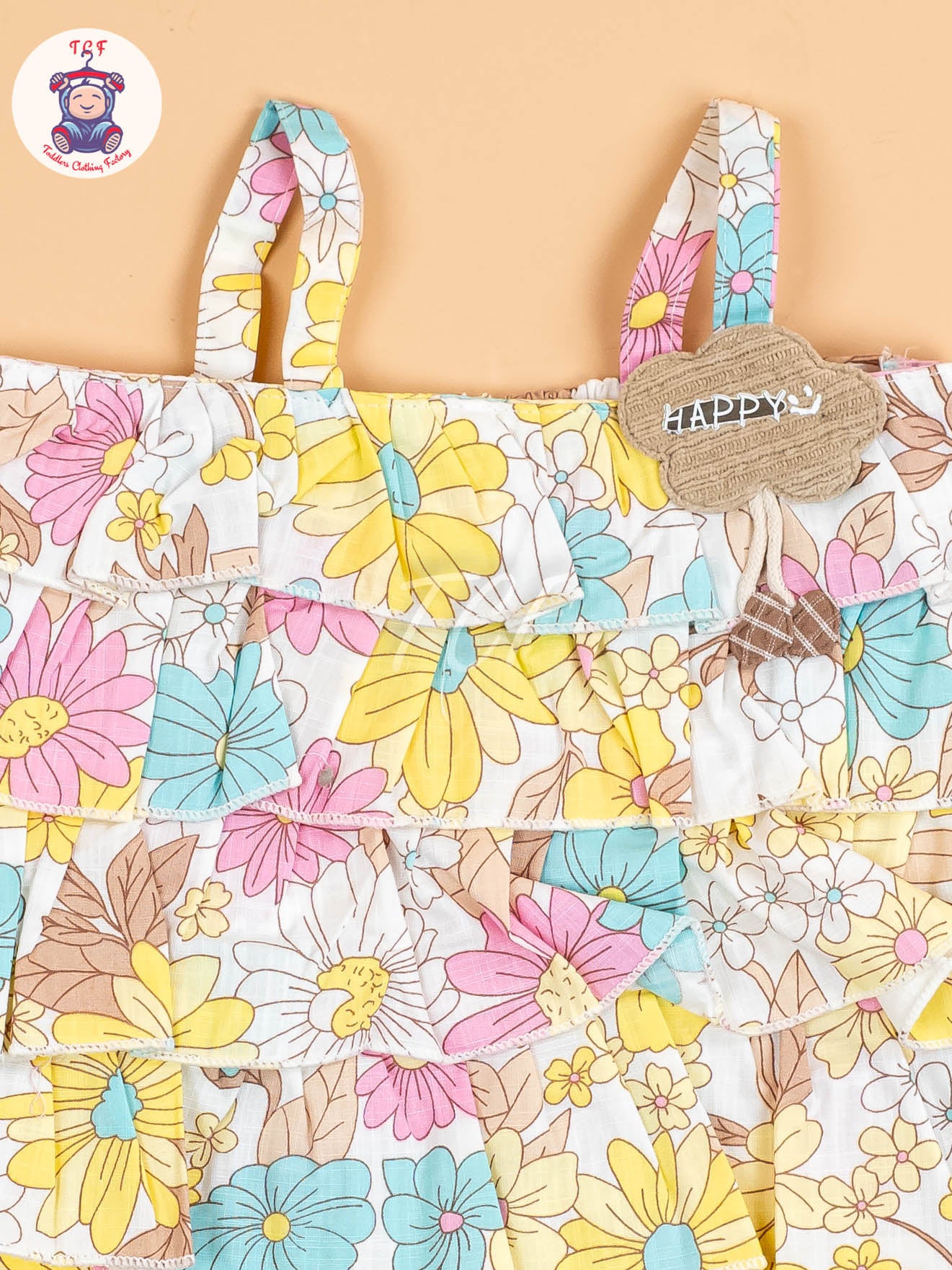 Yellow & Pink Floral Printed - Girls Co-ords Sets
