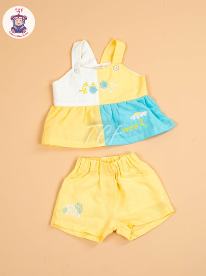 Yellow & Blue - Girls Co-ords Sets