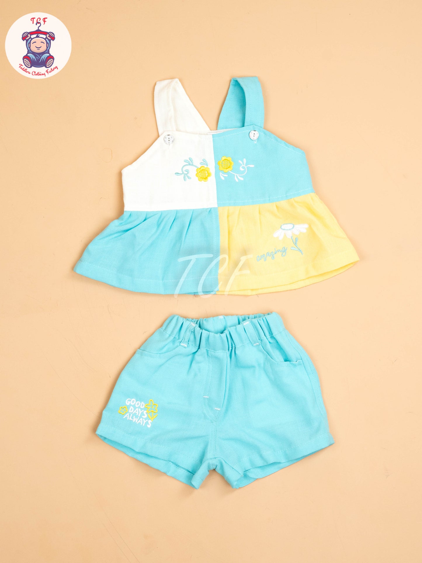 Yellow & Blue - Girls Co-ords Sets