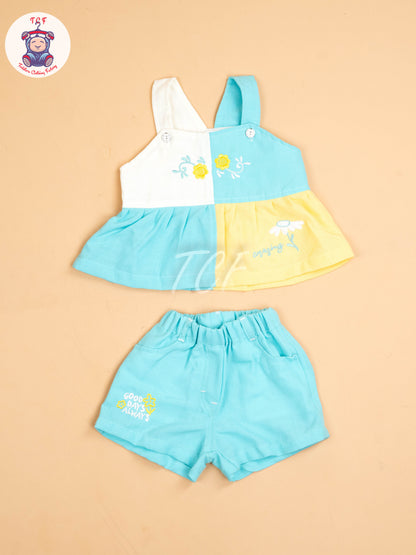 Yellow & Blue - Girls Co-ords Sets