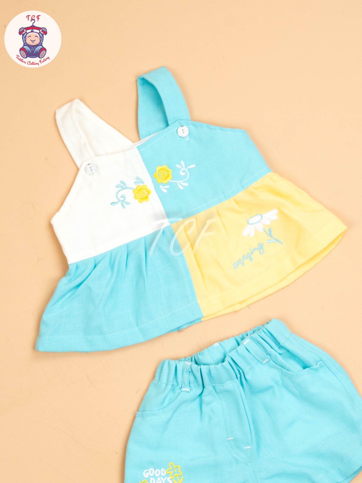 Yellow & Blue - Girls Co-ords Sets