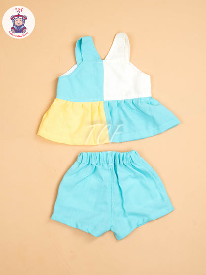 Yellow & Blue - Girls Co-ords Sets