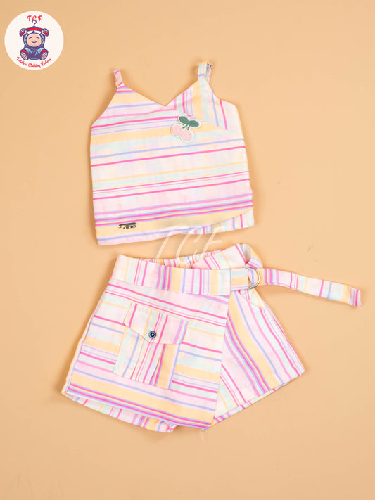 Rainbow Stripes - Girls Co-ords Sets