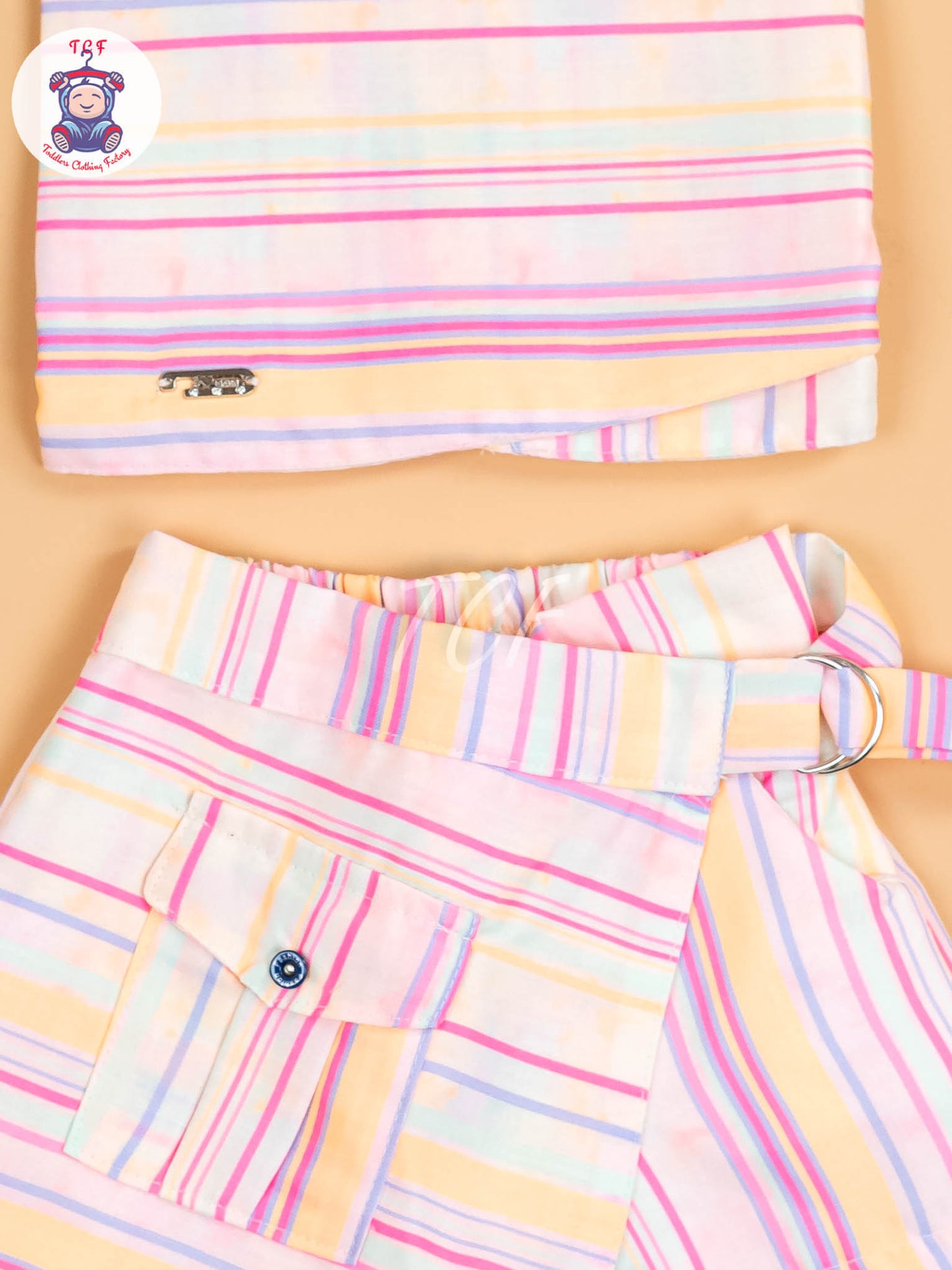 Rainbow Stripes - Girls Co-ords Sets