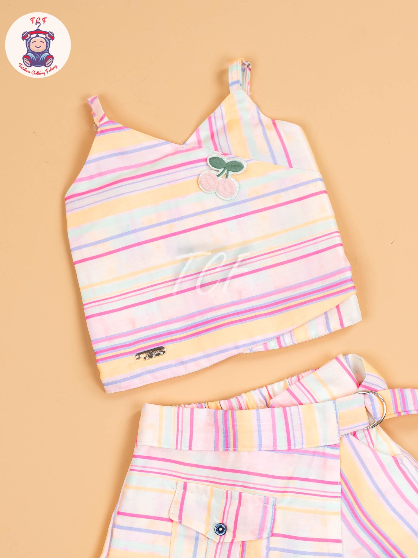 Rainbow Stripes - Girls Co-ords Sets