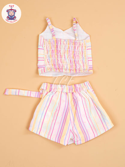 Rainbow Stripes - Girls Co-ords Sets